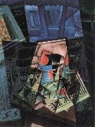 Juan Gris The still life in front of Window oil painting reproduction